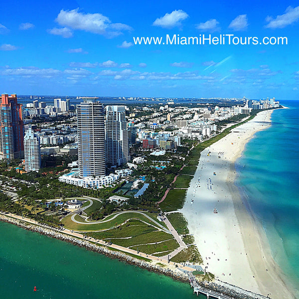 Miami HeliTour for 2 Persons over South Beach (Private HeliTour)